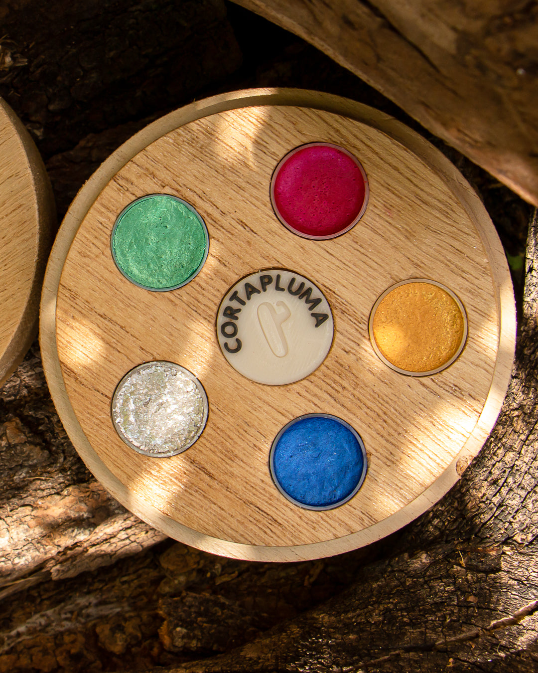 Paleta de Acuarelas - Destello (colores con brillos)