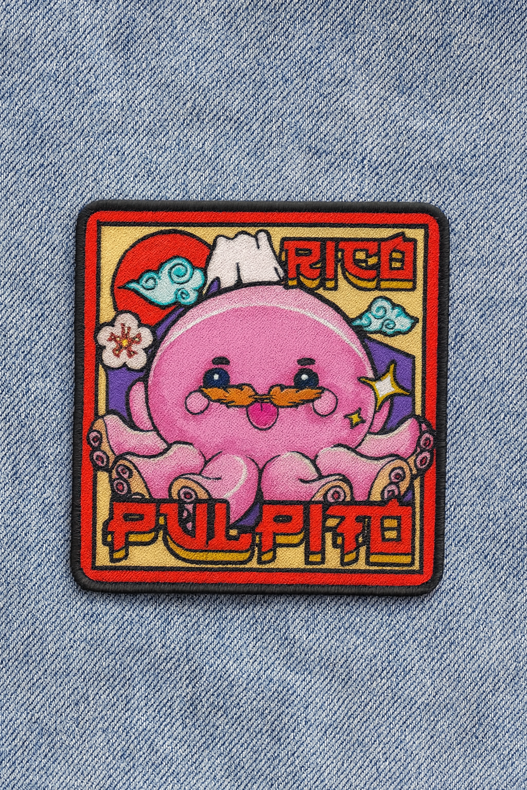 parche textil pequeño pulpito