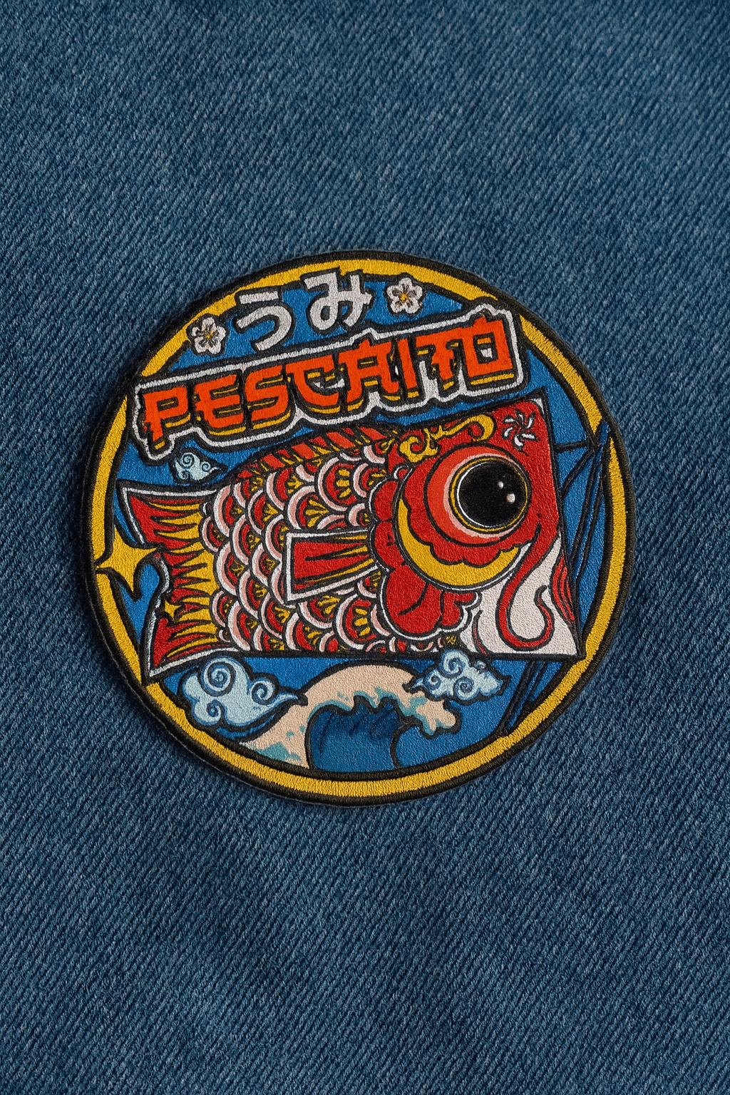 parche textil pequeño pescaito