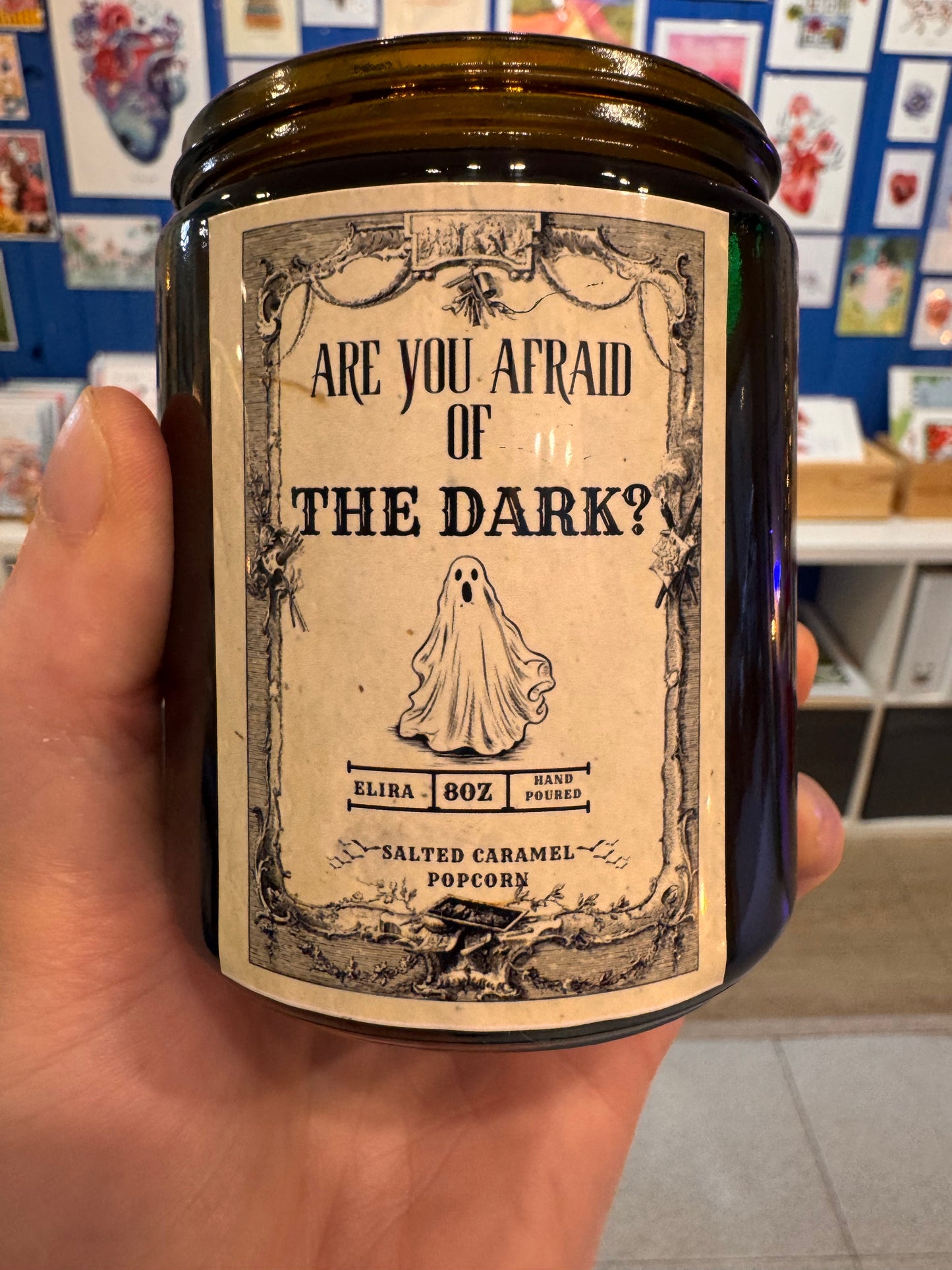 Vela Are You Afraid of the Dark - Vela Soja Palomitas Caramelo Salado