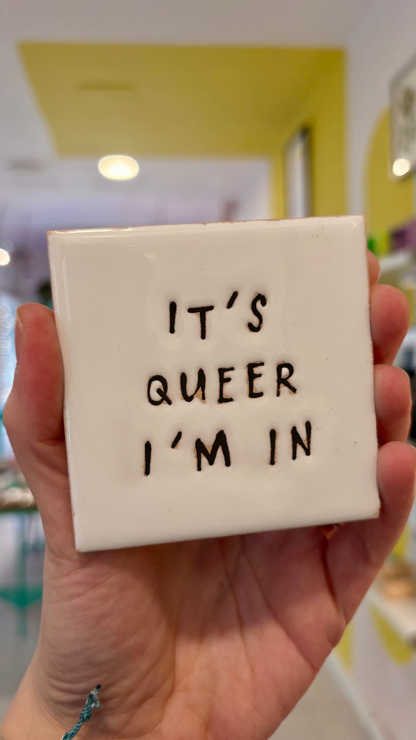 Imán Cerámica Cuerda Seca con Frases – Alejandra Picart