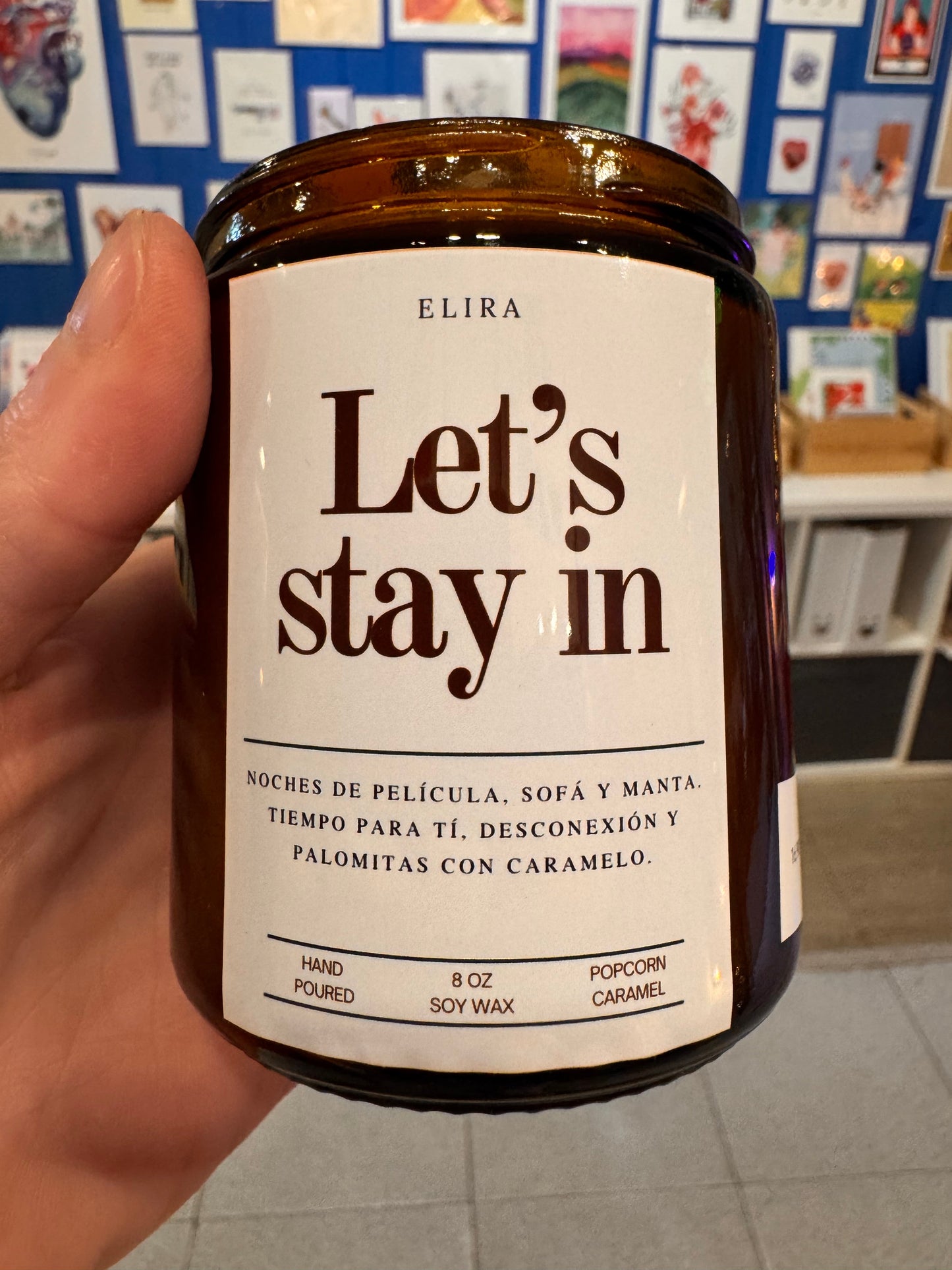 Vela Let's Stay In - Vela Soja Palomitas Caramelo Dulce
