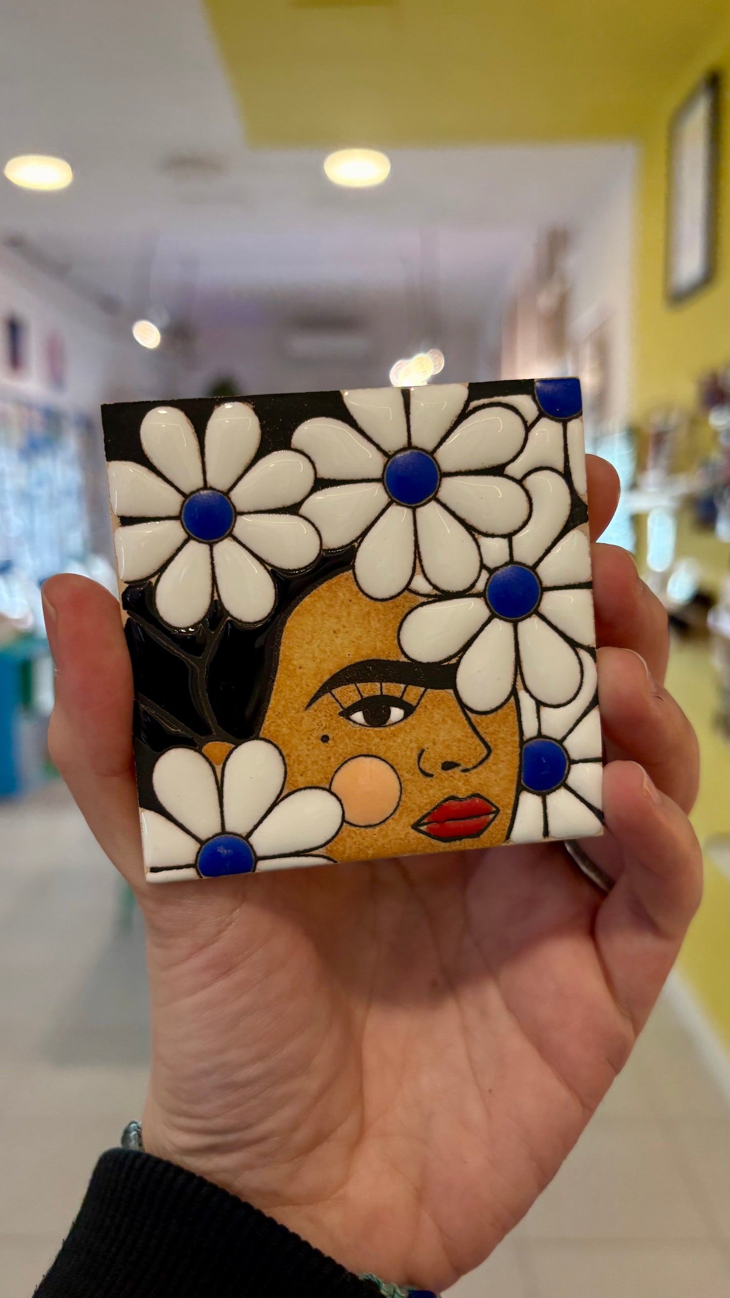 Imán Cerámica Cuerda Seca Frida – Alejandra Picart