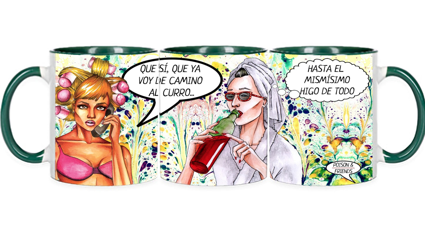 Taza 20 cl “Ya voy de camino al curro”