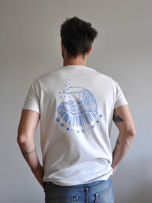 Camiseta manga corta 100% algodon serigrafia Oda al mar