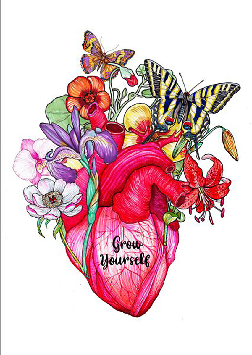 Lámina A4 Corazón Grow Yourself – El Dios de los Tres