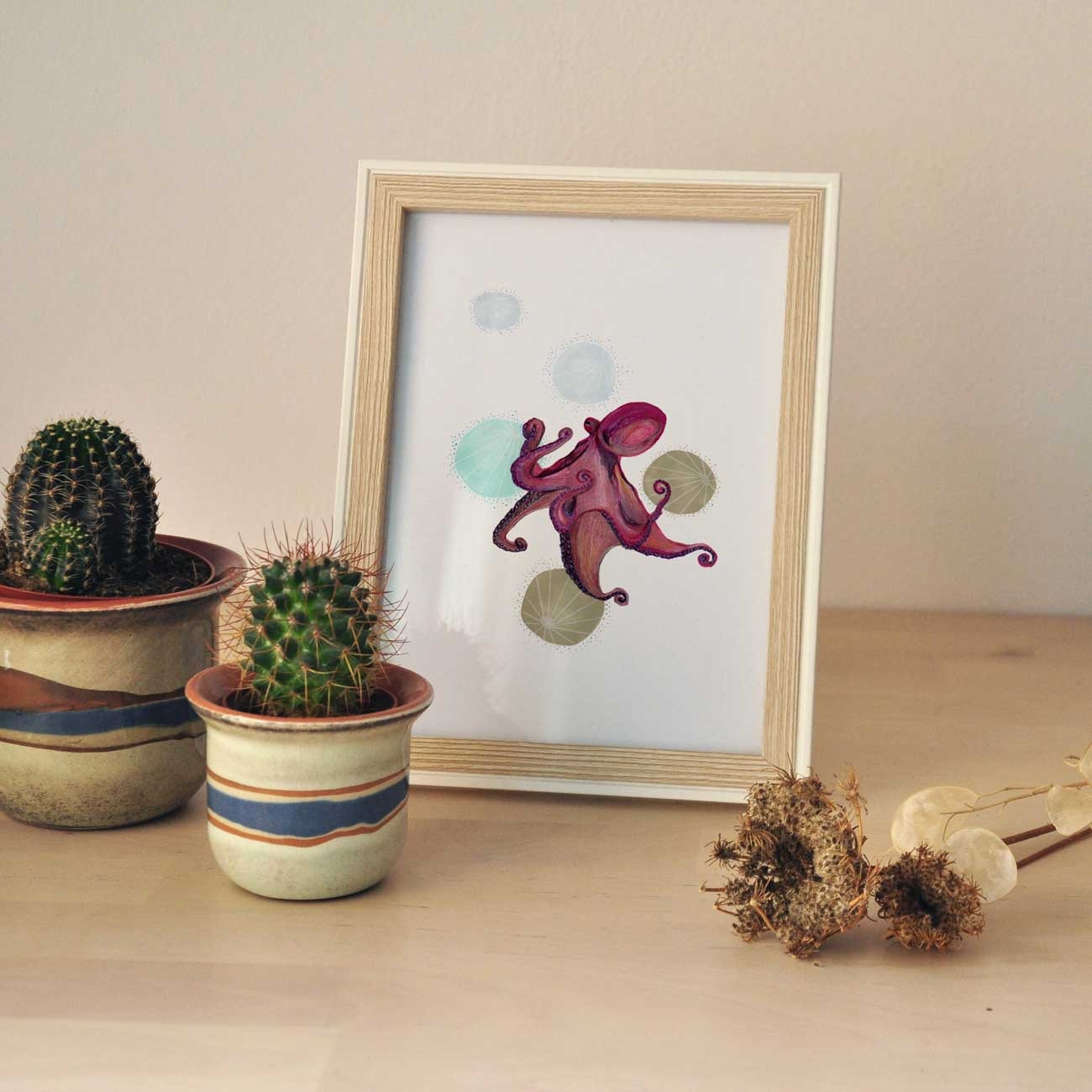 Lámina Pop – Ilustración animal marino