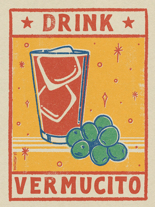 Lámina "Drink Vermucito" - Vermut Estilo Vintage