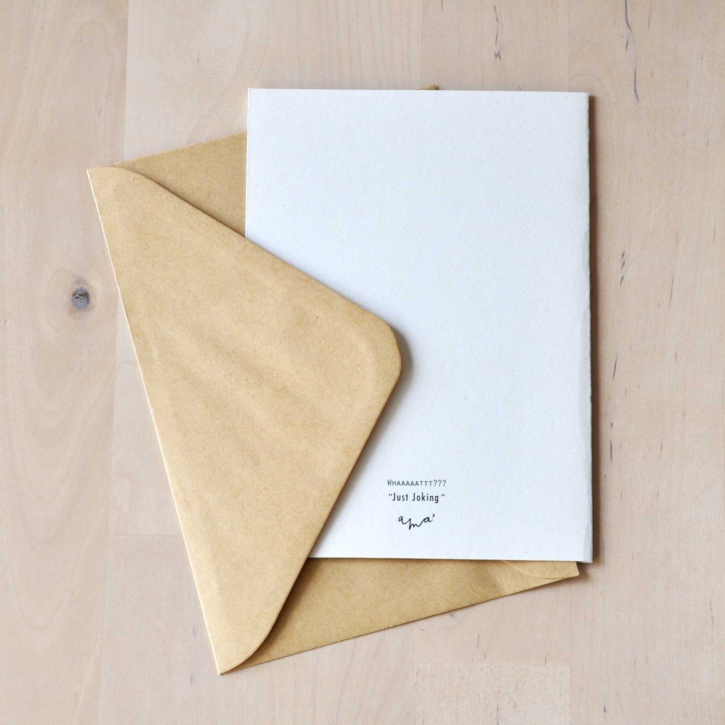 Postal con sobre 'Whhhhhaaat?' – Just Joking A7