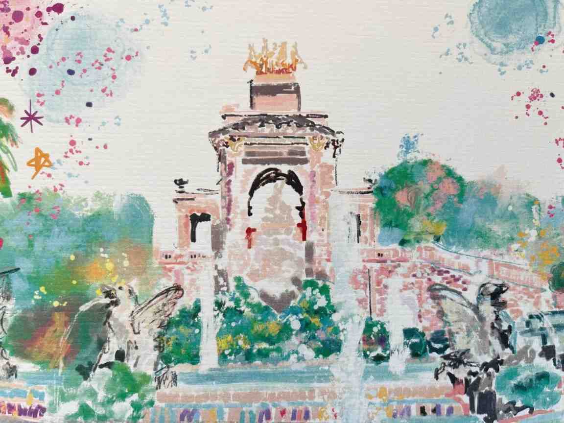 Lámina Parc de la Ciutadella Barcelona