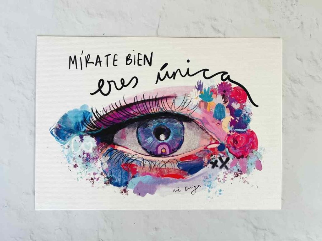 Lámina Mírate bien eres única