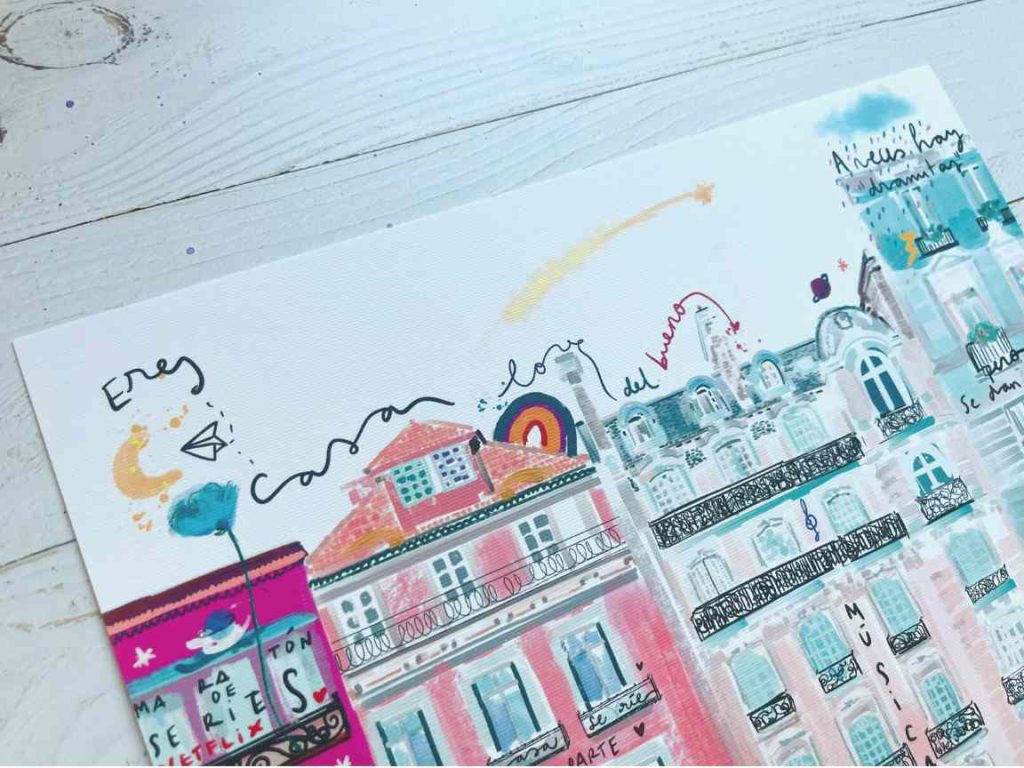 Lámina decorativa “Eres casa”