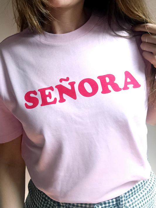 Camiseta Señora – Estampado en Rojo | Poc a Poc