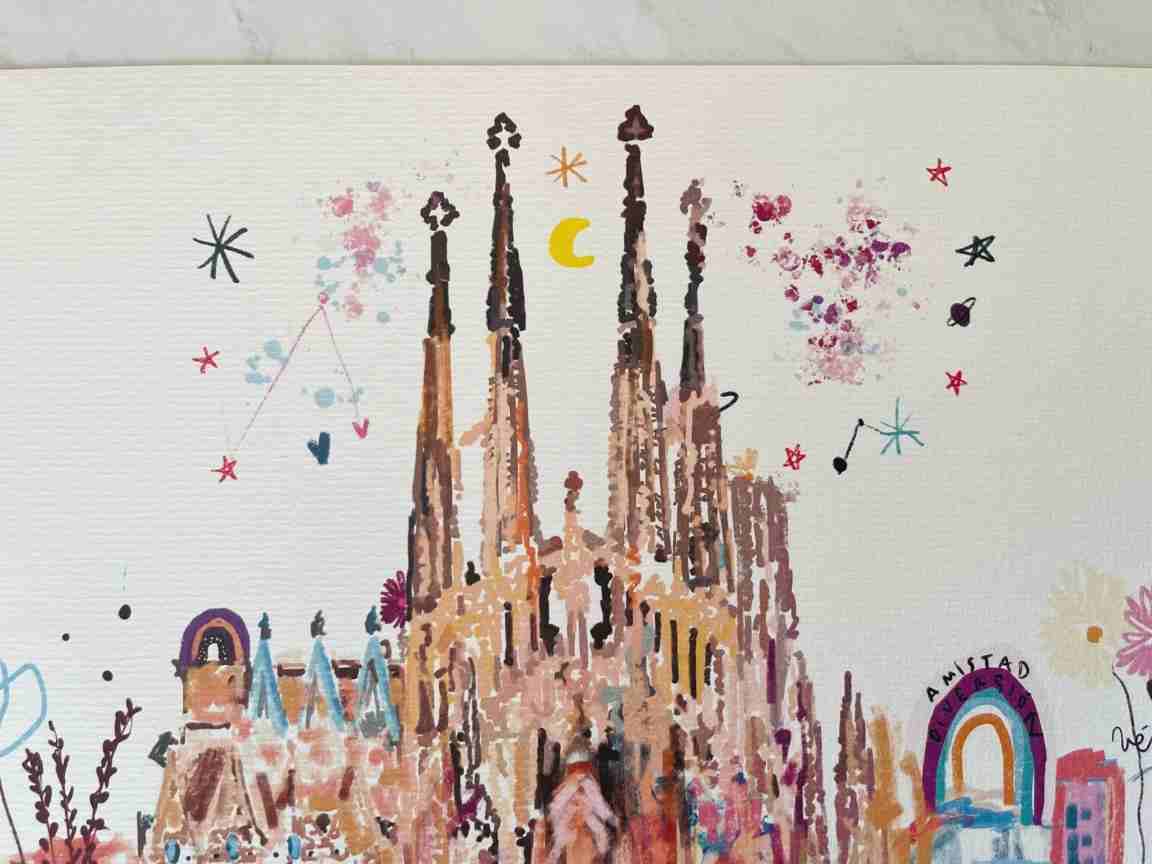 Lámina Sagrada Familia Barcelona