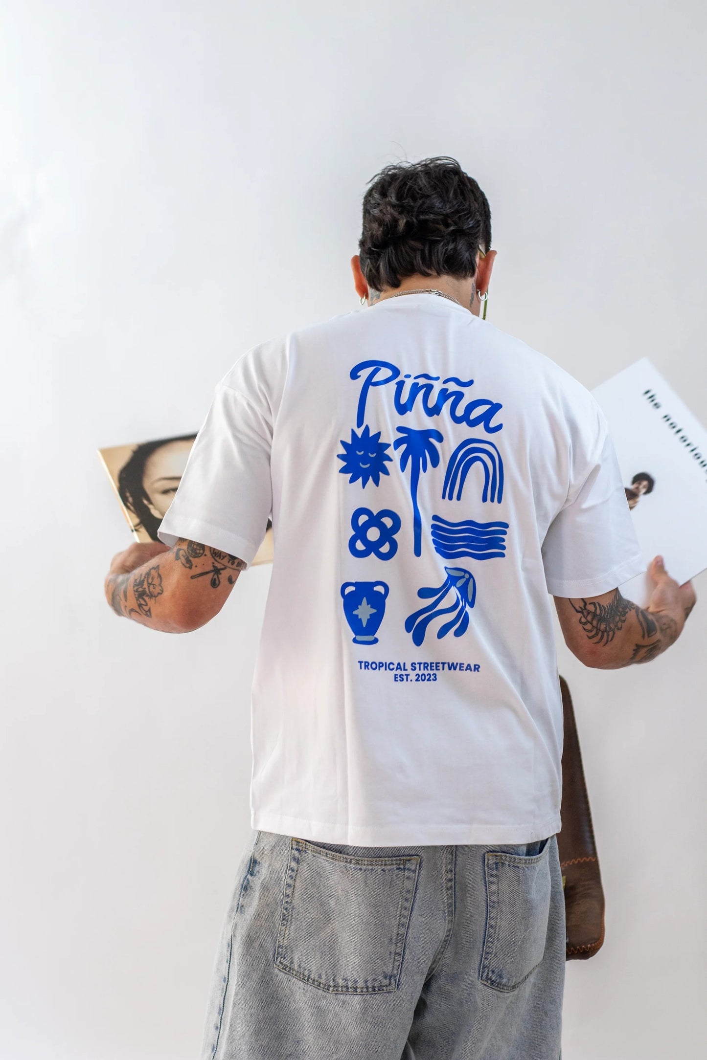 Camiseta Oversize Medusa – Algodón Orgánico Blanca