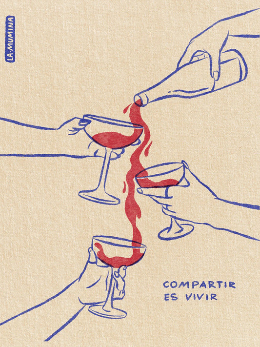 Lámina "Compartir es Vivir" - Celebración Colectiva
