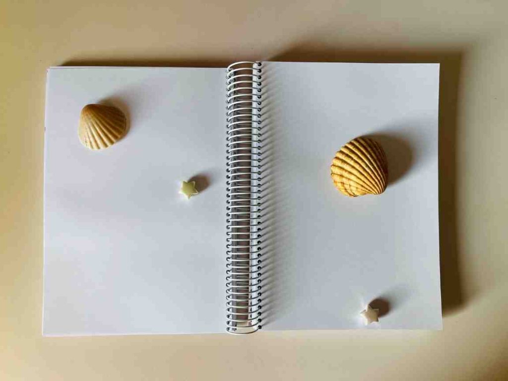 Cuaderno Artesanal A5 "Sol, olas y tus locuras" – Hojas totalmente en blanco - Anillado a mano
