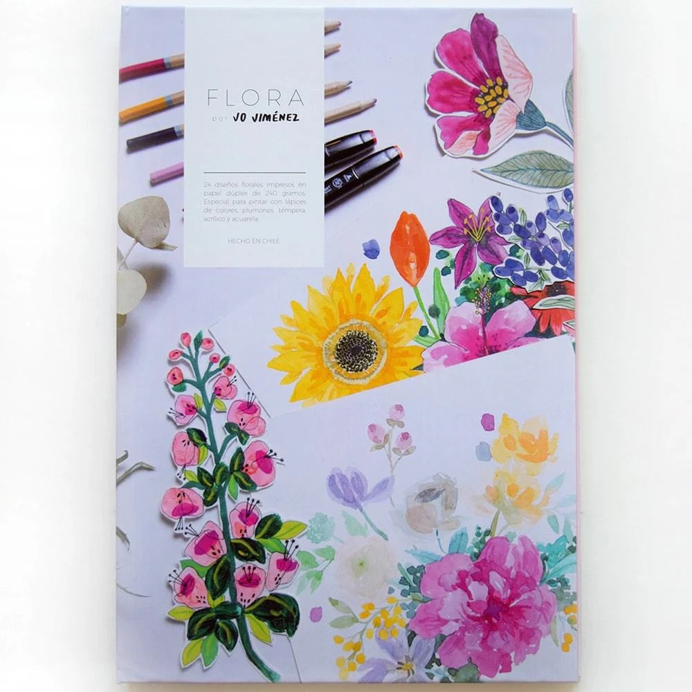 Libro para Colorear Flora - Jo Jiménez
