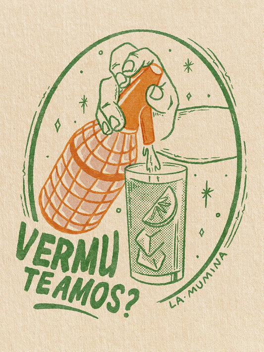 Lámina "Vermuteamos" - Vermut Soda Estilo Retro