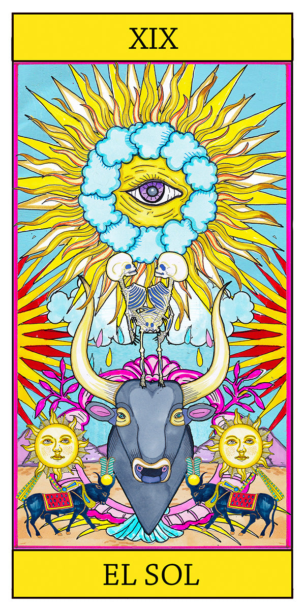 Lámina Tarot Arcano Mayor: El Sol – El Dios de los Tres