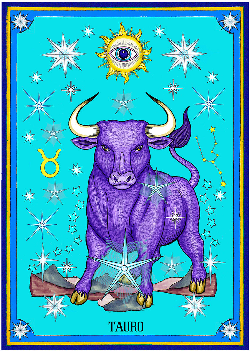 Lámina Horóscopo Grecolatino: Tauro – El Dios de los Tres