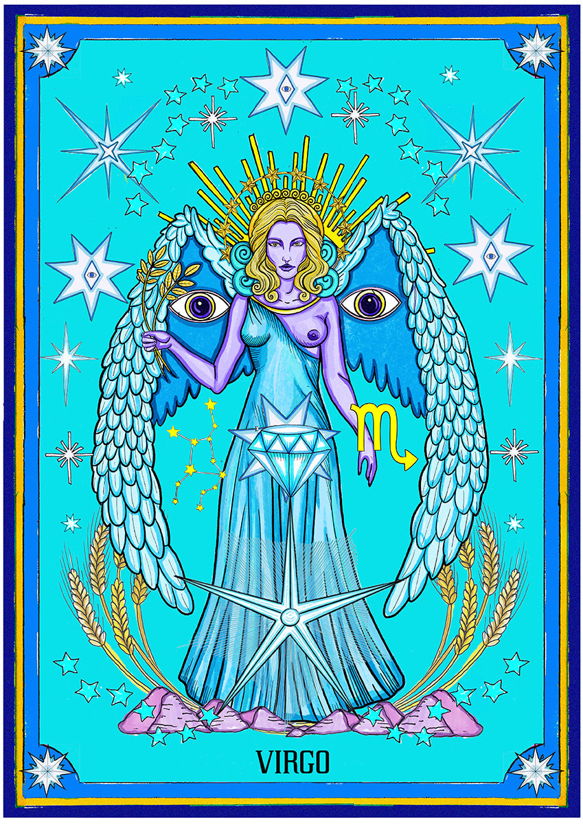 Lámina Horóscopo Grecolatino: Virgo – El Dios de los Tres