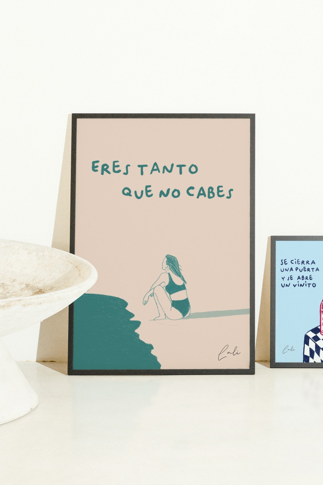 Lámina Eres Tanto Que No Cabes · Print Ilustración Amor