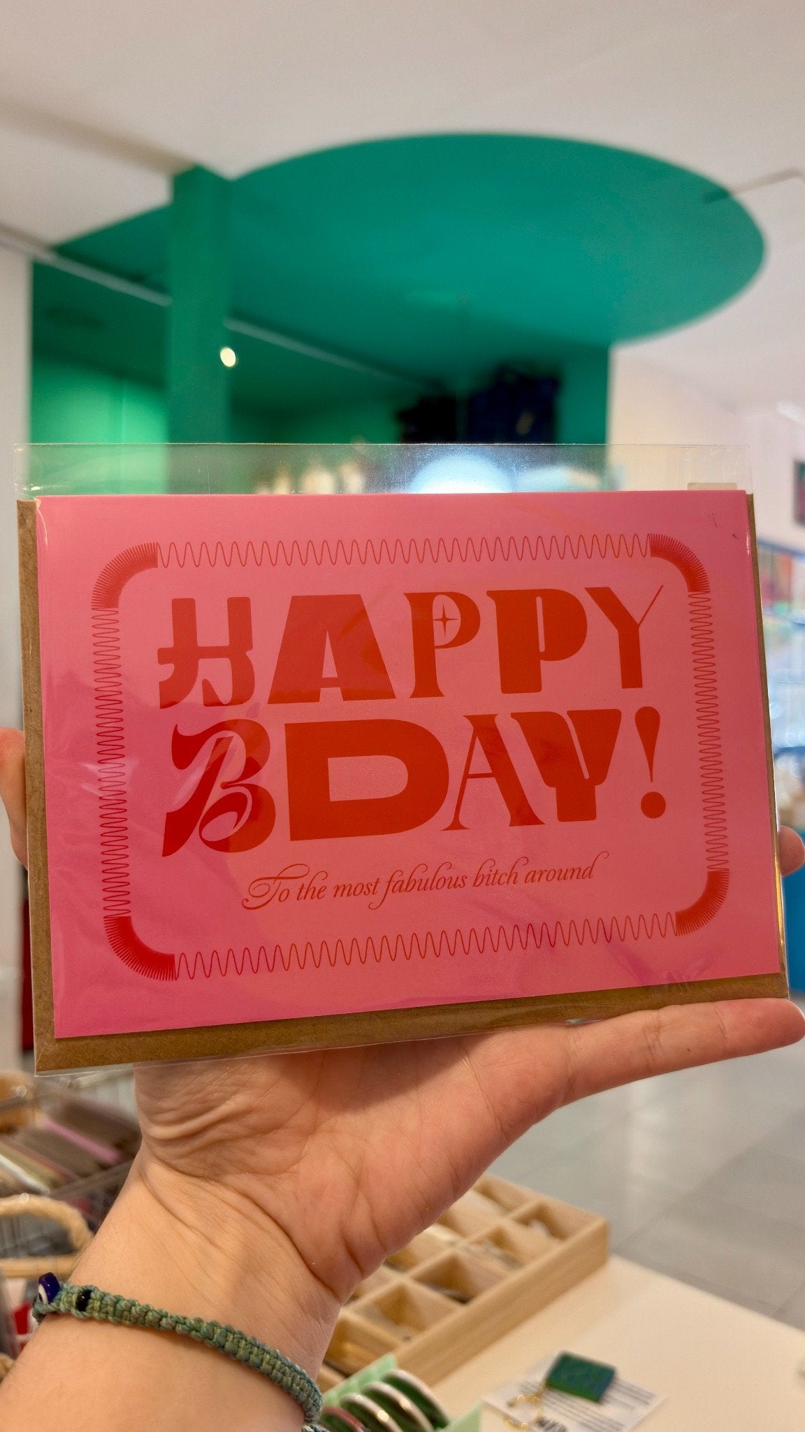 Tarjeta “Happy BDAY! you the most fabulous bitch around”