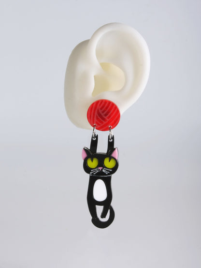 Pendientes Gato Ilustrado
