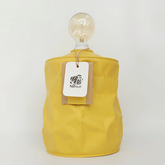 Lámpara Café Reciclada Grande Amarillo