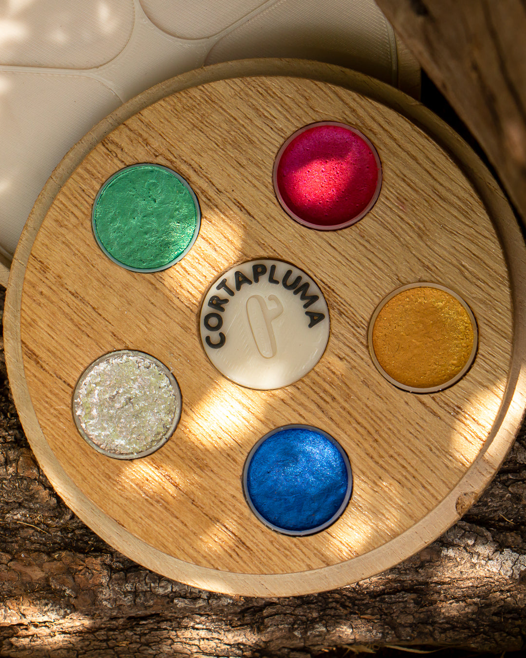 Paleta de Acuarelas - Destello (colores con brillos)