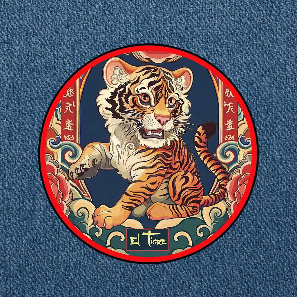 Parche textil pequeño el tigre