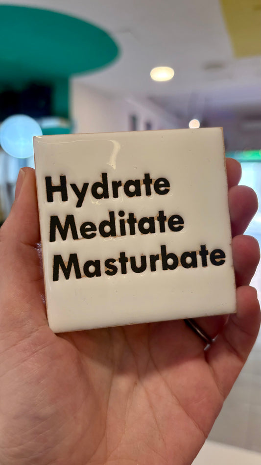 Imán Cerámica Cuerda Seca con Frases – Alejandra Picart