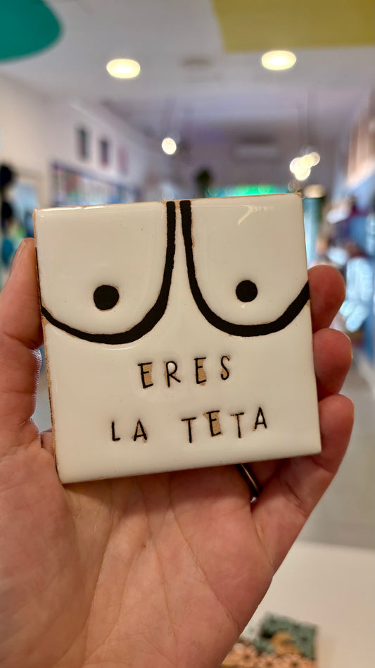 Imán Cerámica Cuerda Seca con Frases – Alejandra Picart