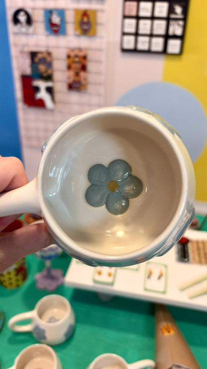 Taza Blomma Verde – Cerámica hecha a mano