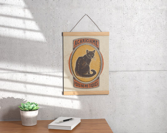 Print ACARICIAME A4 - Lámina Gato Diva Estilo Clásico