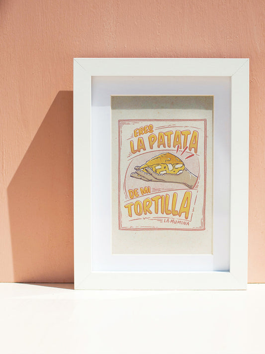 Lámina "La Patata" - Tortilla Española Mensaje Tierno