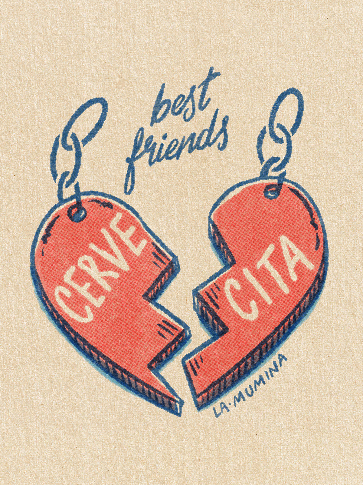 Lámina "Best Friends Cervecita" - Amistad Cerveza