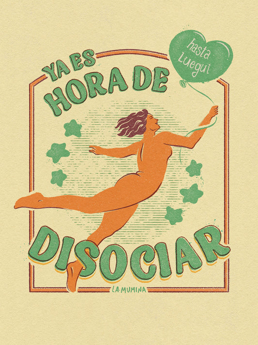 Lámina "Disociar" - Humor Existencial Contemporáneo