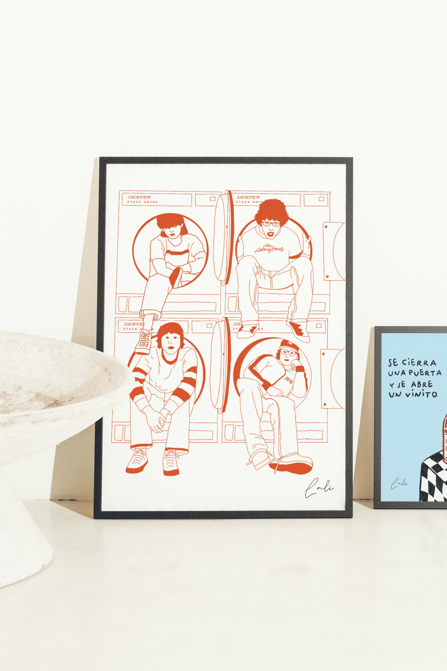 Print Lavadoras · Ilustración Lali