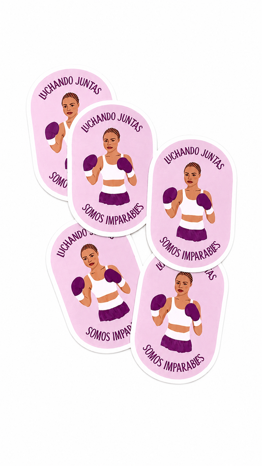 Sticker / Pegatina Luchando juntas somos imparables