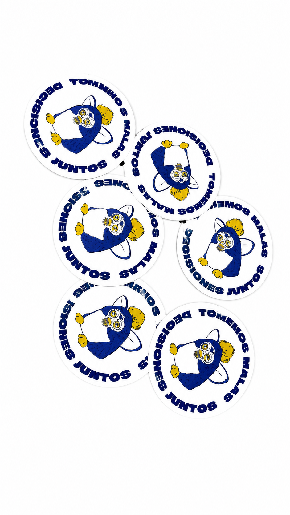Sticker / Pegatina Furby, tomemos malas decisiones juntos