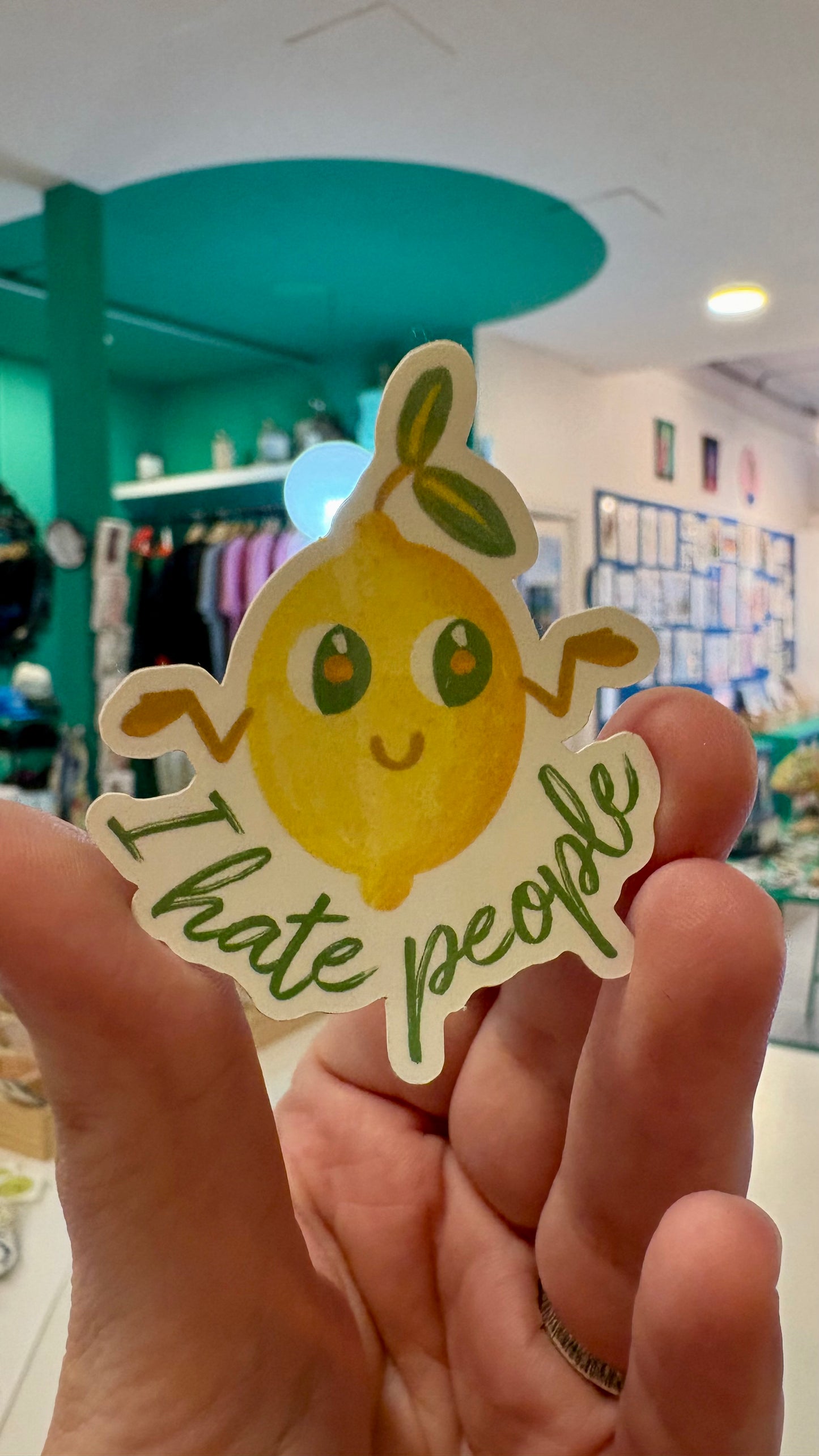 Pegatina Limón "I Hate People"