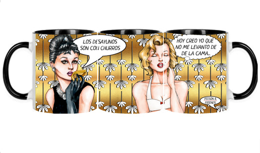 TAZA HOLLYWOOD - “Audrey Hepburn/Marilyn”