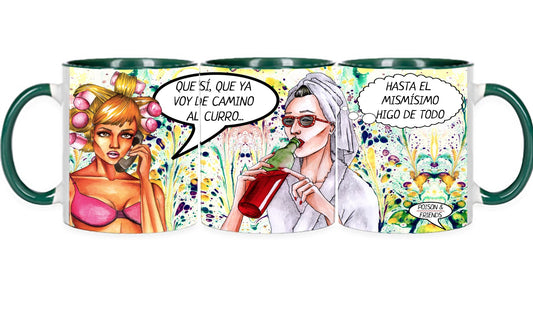 Taza 20 cl “Ya voy de camino al curro”