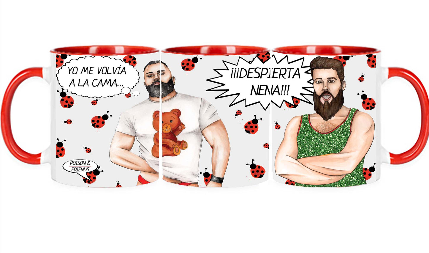 Taza Despierta Nena – Cerámica Ilustrada | Poc a Poc