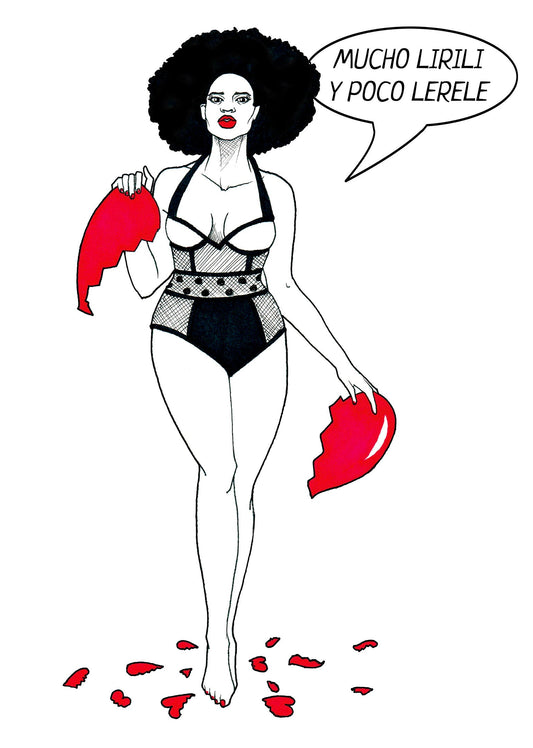 Lámina “Mucho lirili. poco lerele” A5