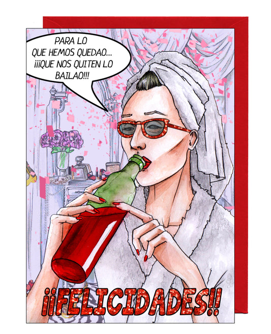 Tarjeta “Que nos quiten lo bailao” A5