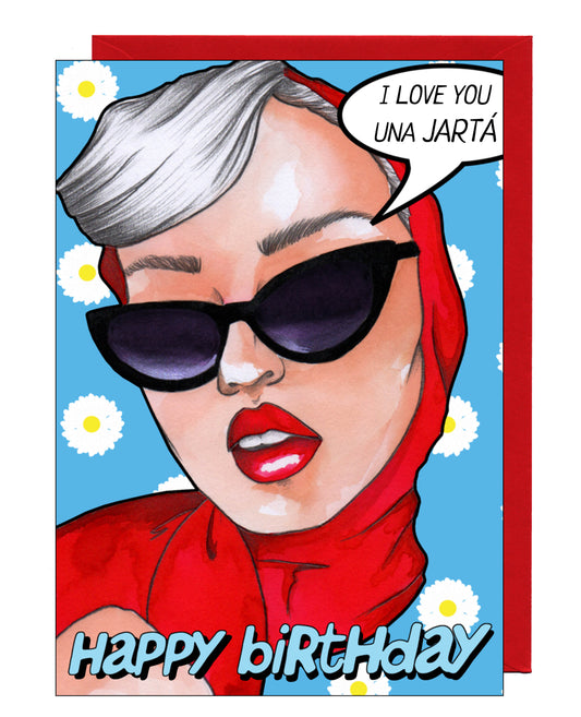 Tarjeta “I love you una jarta” A5