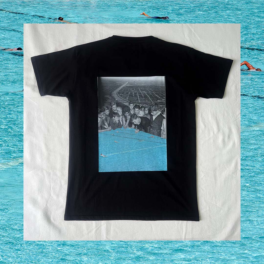 Remeron Negro Piscina - Obra Textil de Algodón | Carola Oliveri y Franga Ure